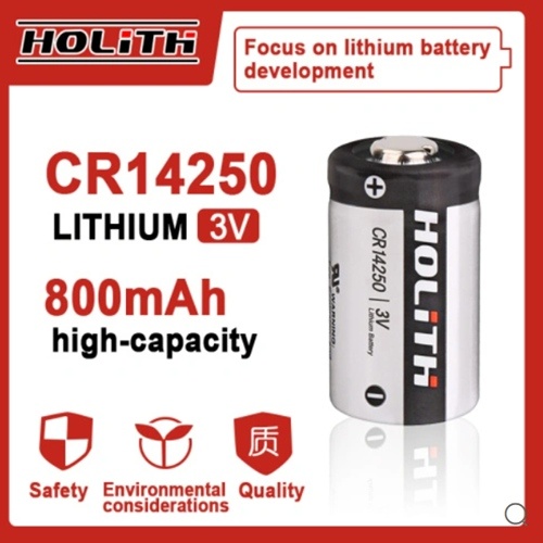 Holith CR14250 3V 800mAh 고용량 일회용 배터리는 산업 혁신을 유도합니다.