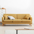 Modern Low Arm Sofa Supplier | Cheap Yellow Living Room Sofa1