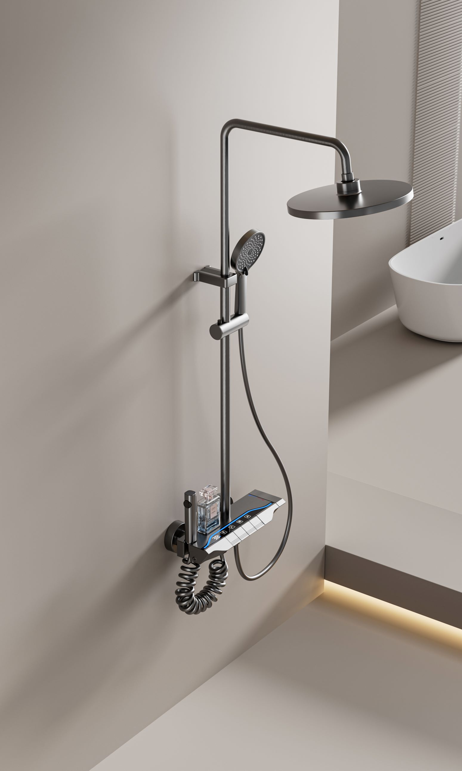 4160 Smart digital display shower set
