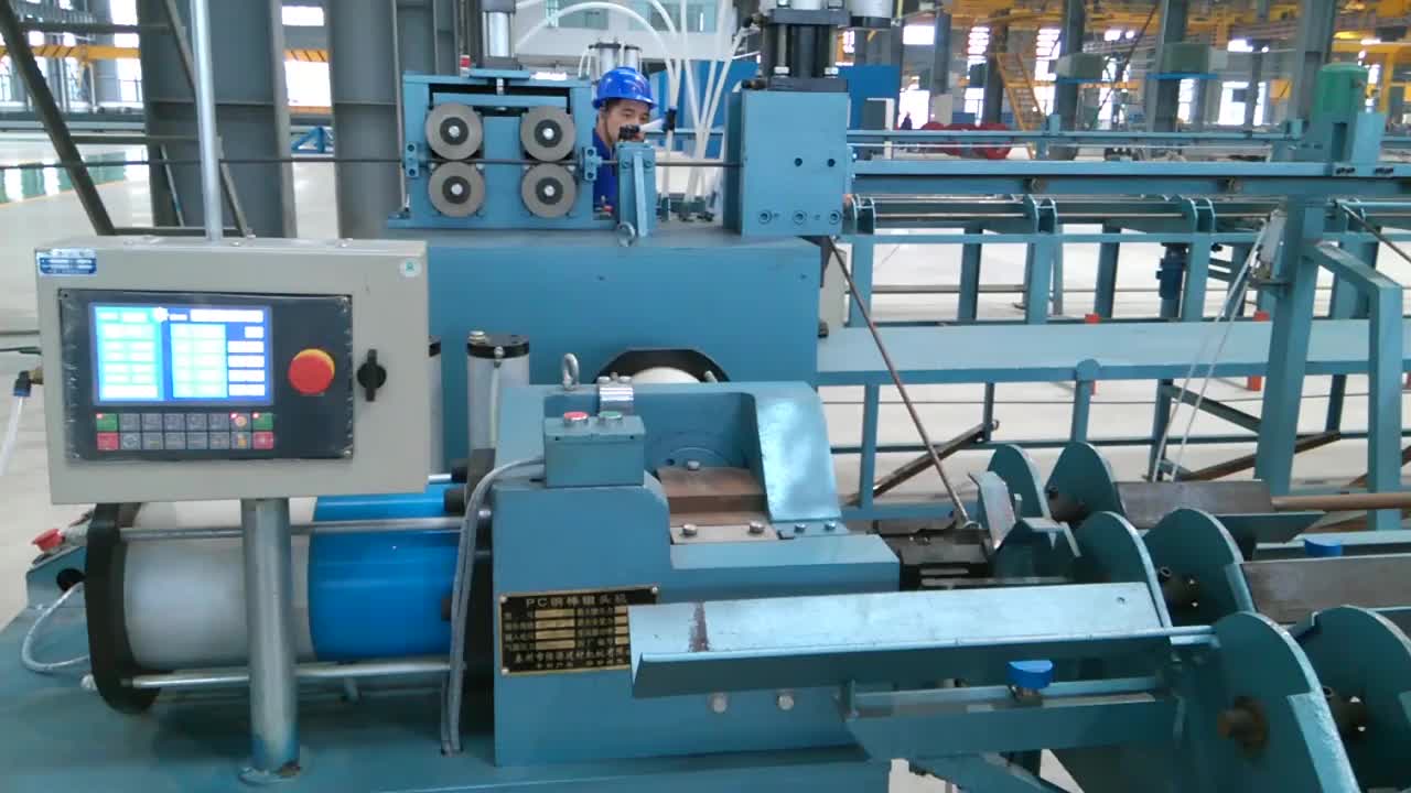 Machine de fabrication de cage à barre d&#39;armature en acier CNC pour pile filé1