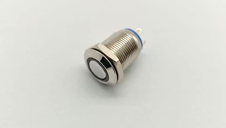 12mm metal push button