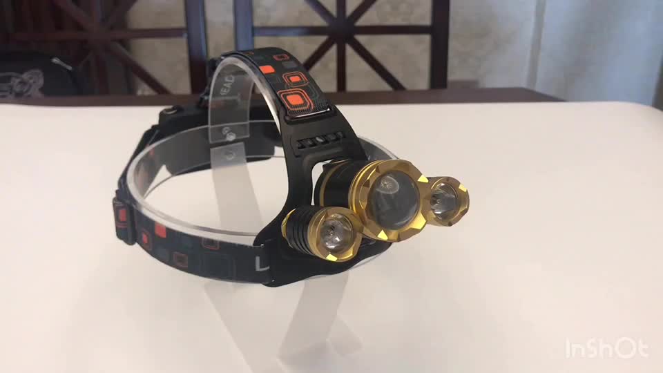 Factory sale competitive price high power ultra bright 3*XM-L T6 1000 lumens USB rechargeable husky zoom led headlamp1