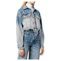 Γυναικεία rhinestone Jean Jacket Δύο κομμάτια Ρούχα Cropped Denim Suit1