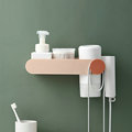 Bathroom Dryer Hanger No-Drill Holder and Shelf1