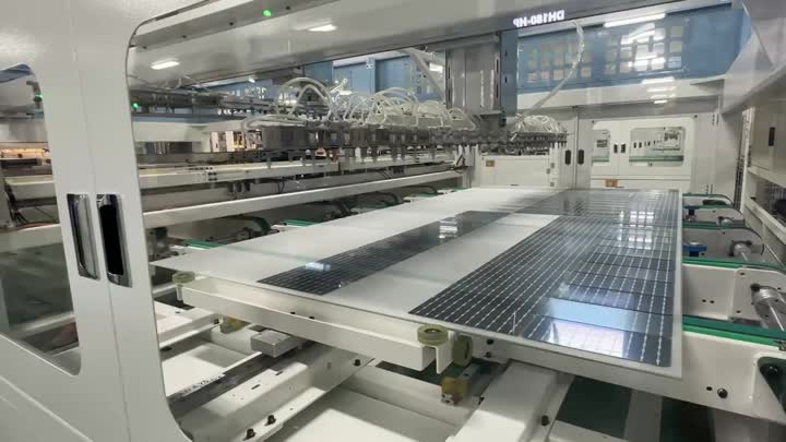 N Jenis panel solar bifacial kaca