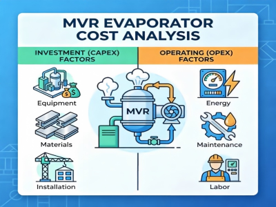 Coût du système d’évaporation MVR : équilibrer l’investissement initial et les dépenses d’exploitation à long terme