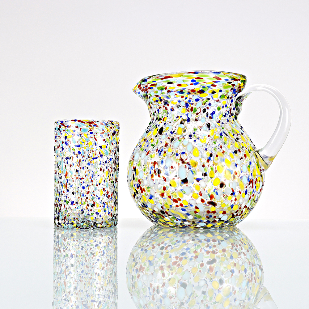 Cnfetti glass tumblers