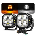 Best 60W Cube Ditch Light Spot Beam Kit for 2014-2022 Toyota 4Runner and Jeep JK JL1