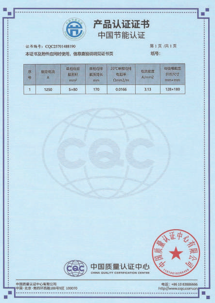 China Energy Conservation Certification Product Certification Certificate