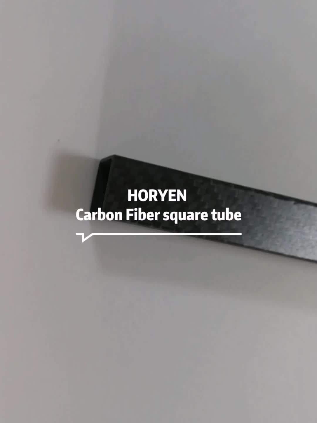 Horyen Borong Produk Serat Karbon Custom Carbon Fiber Square Tube Connector1