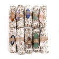 White Sage Bundles with Crystals and Palo Santo for Smudging and Healing1