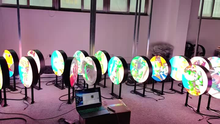 round led display