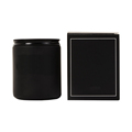 High-Quality Custom 8oz 10oz 14oz Frosted Empty Container Luxury Matte Black Glass Candle Jars with Wooden Bamboo Lid and Box1