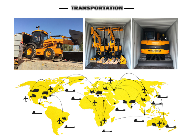 Mini Tire Excavator 1 Ton 0.8 Ton XN12 Mini Excavator