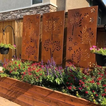 Weathering steel screen if rust shelf life time?