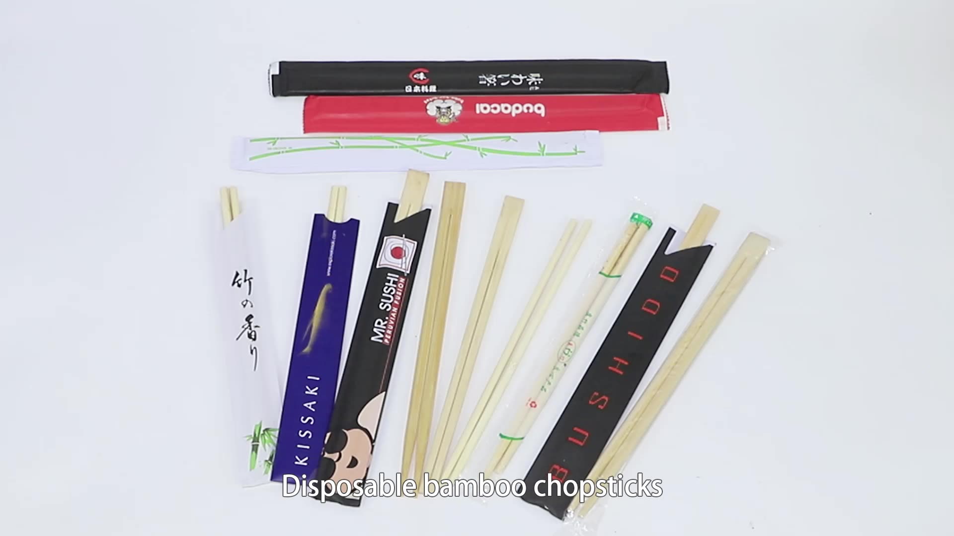 Eco-friendly Feature Bamboo Material Disposable Custom Logo Printed Chopsticks1