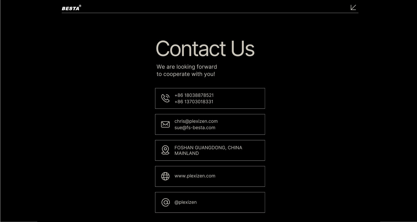 Foshan PLEXIZEN Crystal Acrylic Home Co., Ltd.