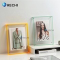 RECHI Home Decorative Acrylic Picture Frame Wall Mount - Floating, Perspex, Frameless, Magnetic Photo Frame Shadow Box Sign Holder1