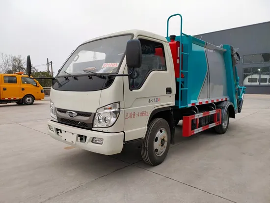 Foton Cekap 4X2 6cbm 115HP Trak Tolak Mampat Badan Persegi untuk Sanitatio Luar Bandar1