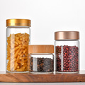 Food Grade 200ml 400ml 550ml Round Empty Glass Jar With Deep Metal Lid1