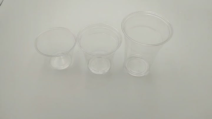Vuelas de plástico PET transparentes desechables1