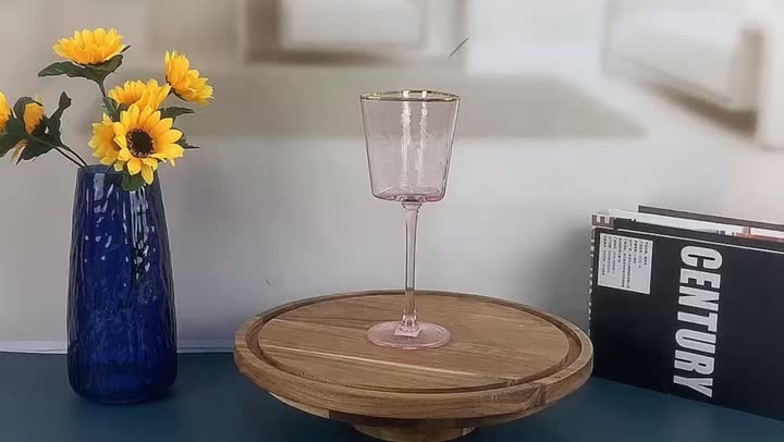 embossed crystal champagne glass pink colored wine glass