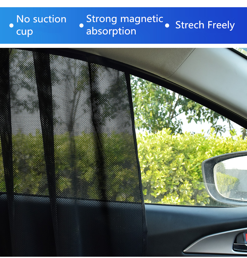 Promotional private label custom foldable tyvek rear side window static cling car sunshade