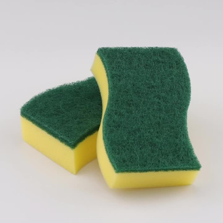 Scouring pad with pu sponge