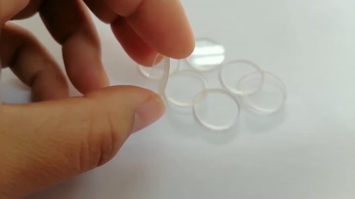 El vidrio de borosilicato transparente redondo pulió la hoja de vidrio da alta temperatura del borosilicato 3,3