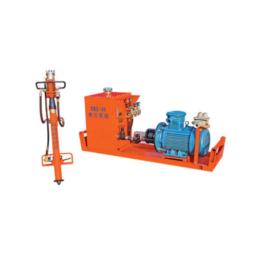 What is the working principle of the anchor bolt drilling vehicle? How does it enhance geological stability?