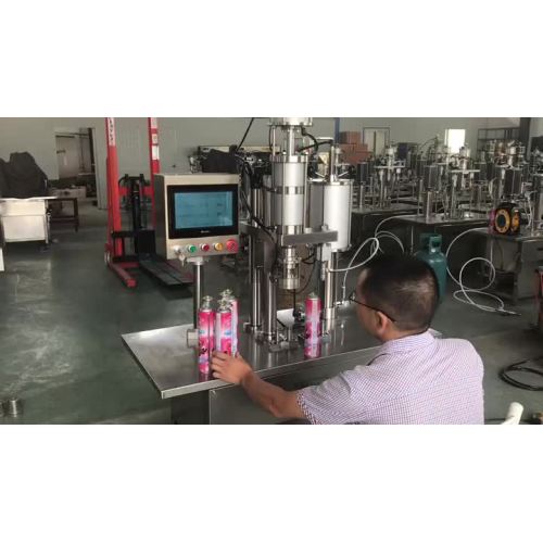Máquinas de enchimento de aerossol semi-automático (4)