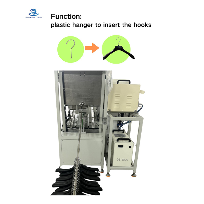 Máquina mecánica para fabricar perchas