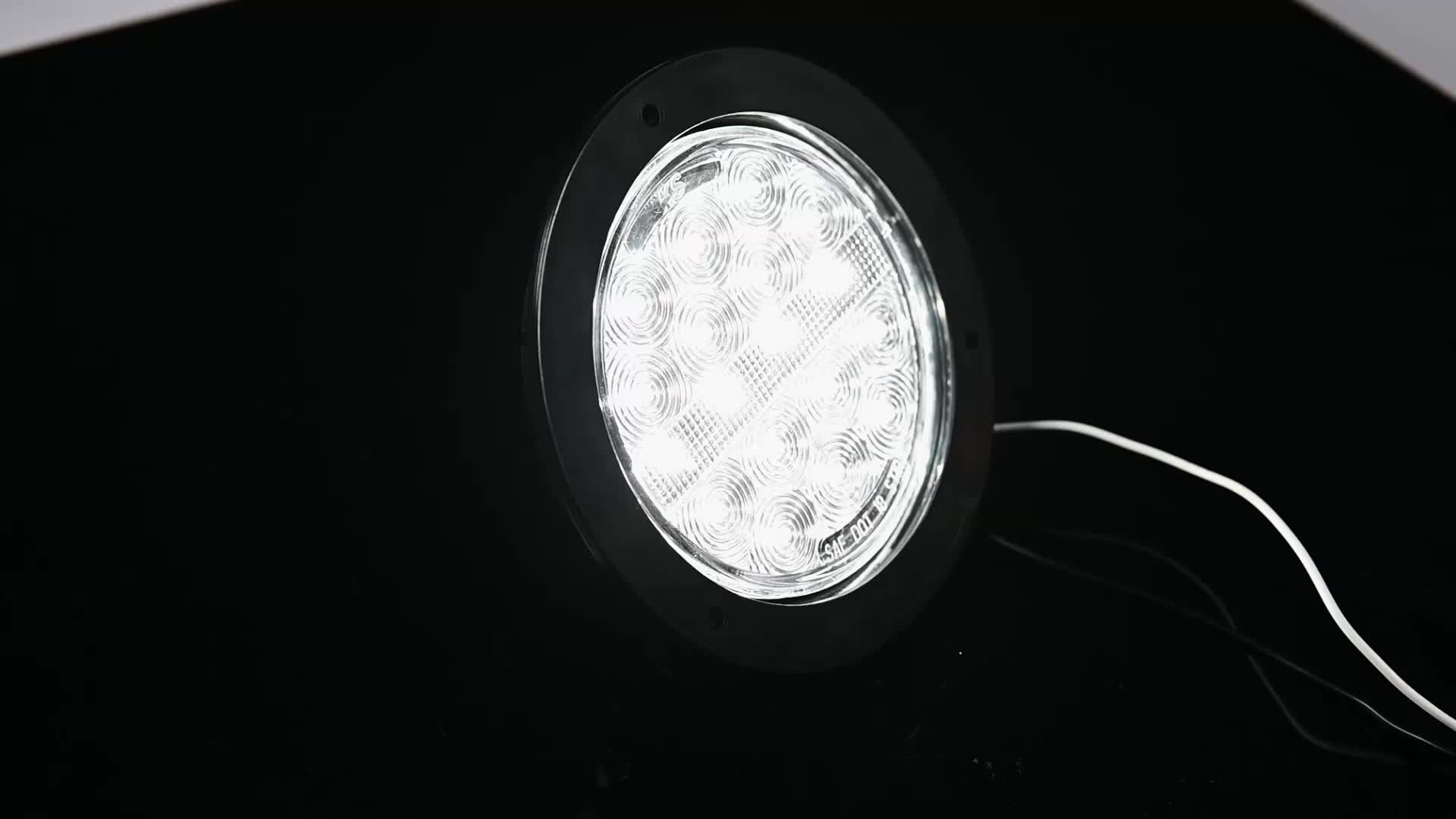 4 &quot;Dot emark 12v &amp; 24V LED truk truk buntut lampah lampah / Brake / Nguripake Tail Treler, Truck, Caravan1