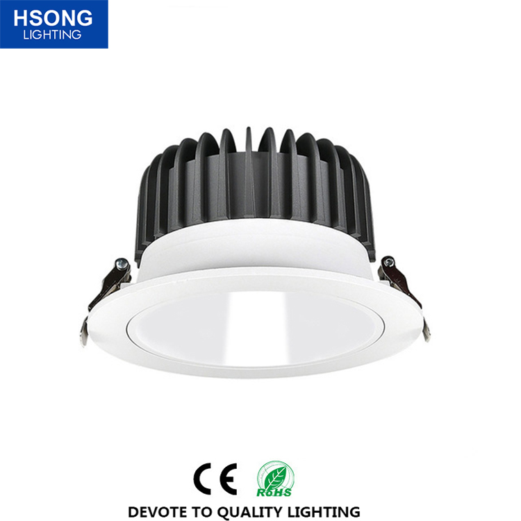 Hsong Lighting - HSONG Spot Light COB Ceiling Gold Silver Black White Round Supermarket Indoor Hotel Spot Light LED Downlight1