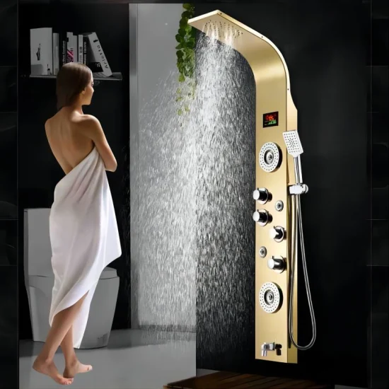 8001 Hyundai New 304 Stainless Steel Shower Screen Bathroom Shower Panel1