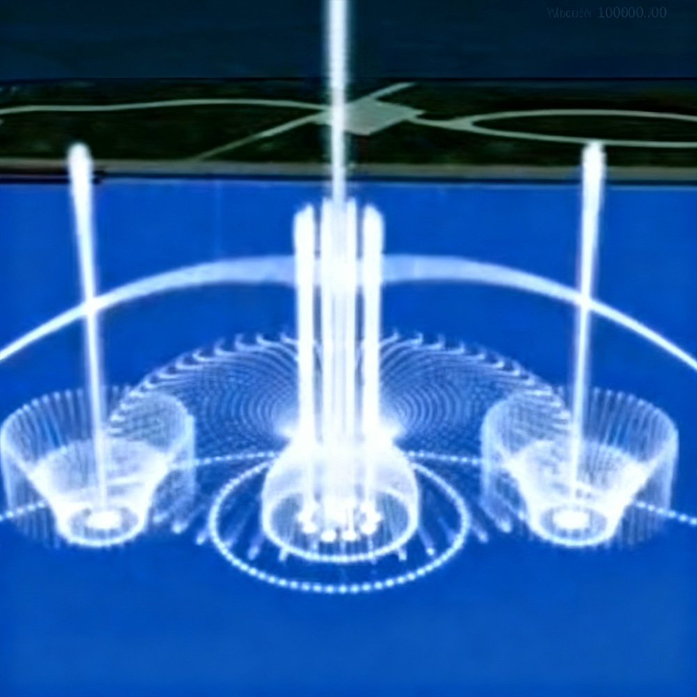 Grande fonte com efeito 3D