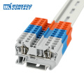 10Pcs ST-4 Din Rail Connectors Return Pull Type Spring Electrical Wiring Connection Terminal Blocks Screwless ST4