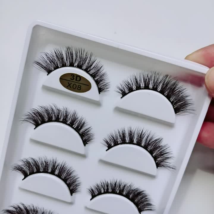 5 pairs natural eyelashes