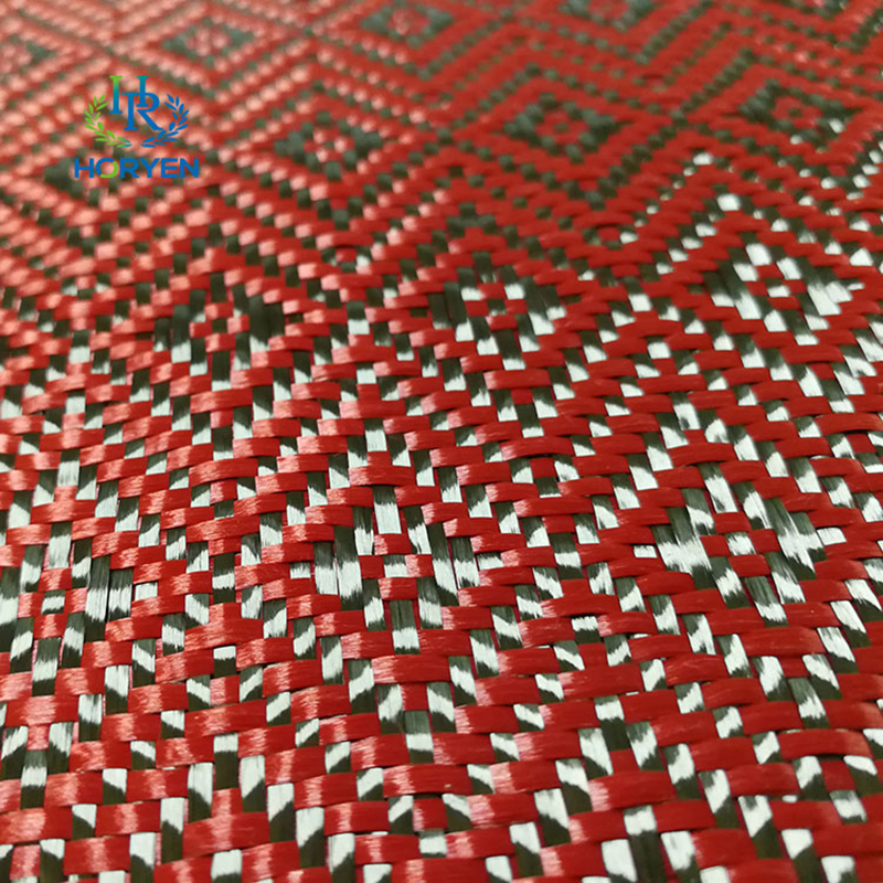 Jacquard weave carbon fiber fabric