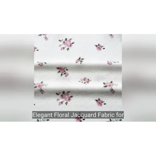 เทคโนโลยีใหม่ผ้า Jacquard ลายดอกไม้หรูหราสำหรับเครื่องแต่งกายแฟชั่นสตรี1