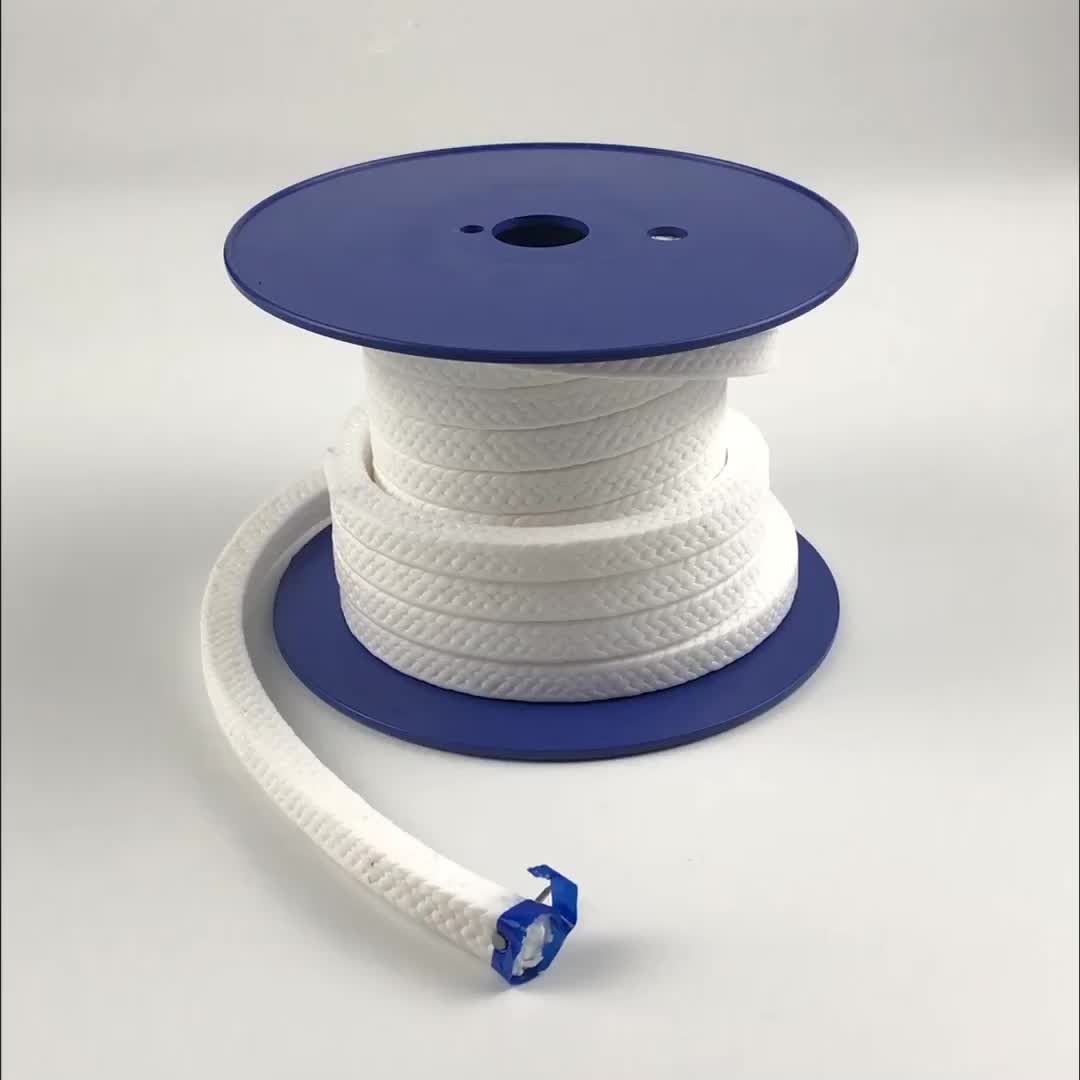 16 mm pas cher blanc pur ptfe emballage blanc d&#39;emballage d&#39;emballage PTFE Seal1