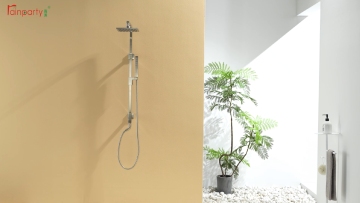 Brushed Nickel Anti-Tangle Design Shower Set