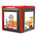 NVLED HD LED Panel Screen for Food Delivery and Motorcycle Takeout Advertising, P4 SDK1