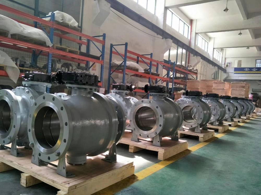 cast steel trunnion ball valve