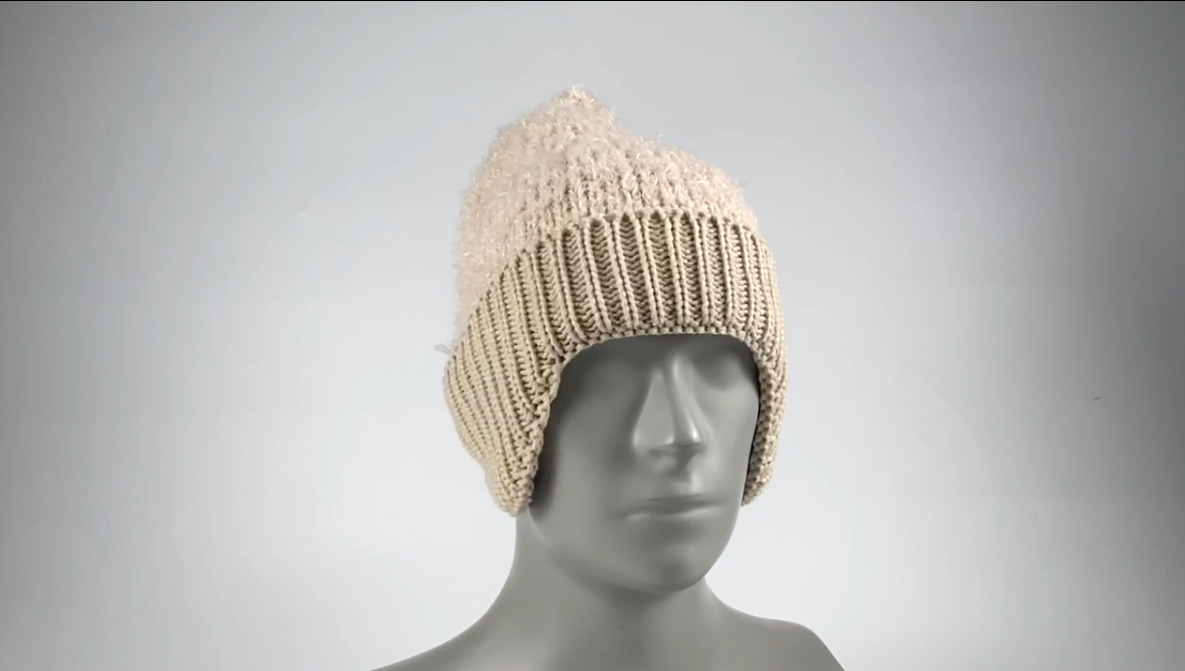 Ear muffs knit hat