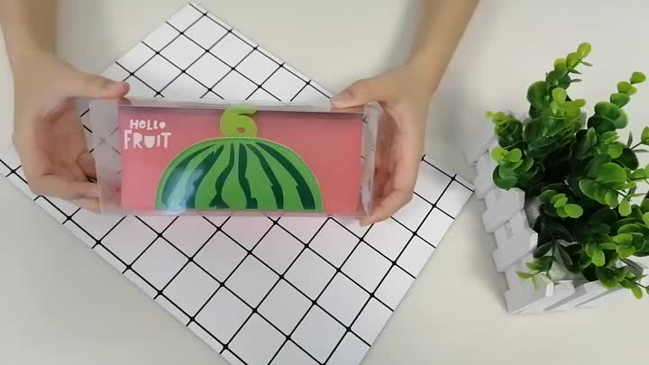 Estojo para lápis personalizado de TPU com frutas da moda em alta