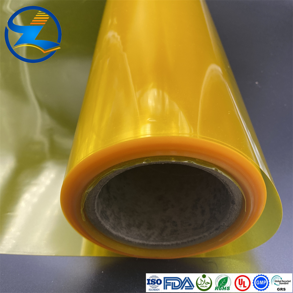 High quality yellow PVC translucent film2