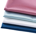 Promoção Tecido de 100 poliéster Polyster Pronto Pronto Stock Satin Tarding Plain Dyeing1