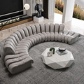 Sofa Spine Reka Bentuk Baru Set 5 tempat duduk Modern Lounge Round Sofa Sofa1 melengkung