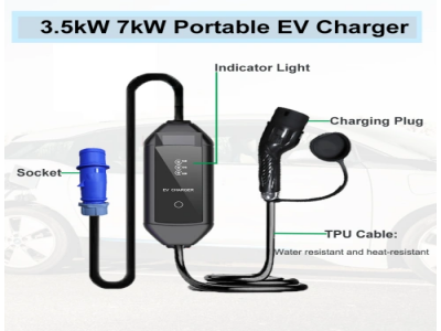 लगभग 3.5kW 7kW पोर्टेबल एसी चारग्रेनिंग पाइल GB/t।